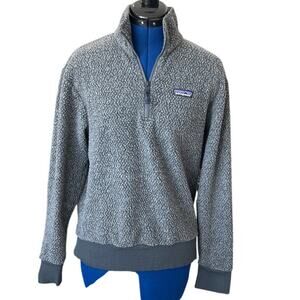 Patagonia Recycled Wool Gray Quarter Zip Fleece Men's Size S Woolyester Gorpcore